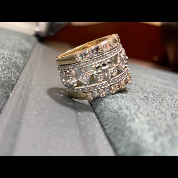 4.5ctw Designer 1 of a kind Diamond Band 14k 15gr! - Picture 3 of 4